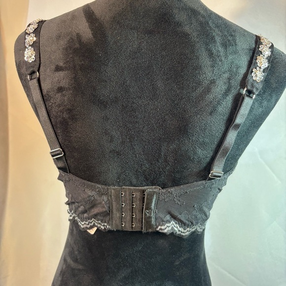 Victoria’s Secret Black Dream Angel Underwire Push-Up w/out Padding Size 36DD - Picture 5 of 9